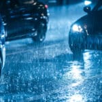Cars Driving in the Rain